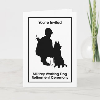 Military Working Dog Retirement Invitation