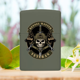 Military Working Dog Veteran Zippo Lighter