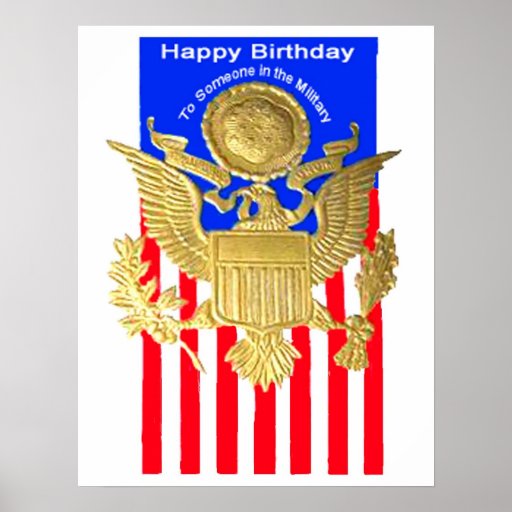 Military WWII Birthday Card Poster | Zazzle