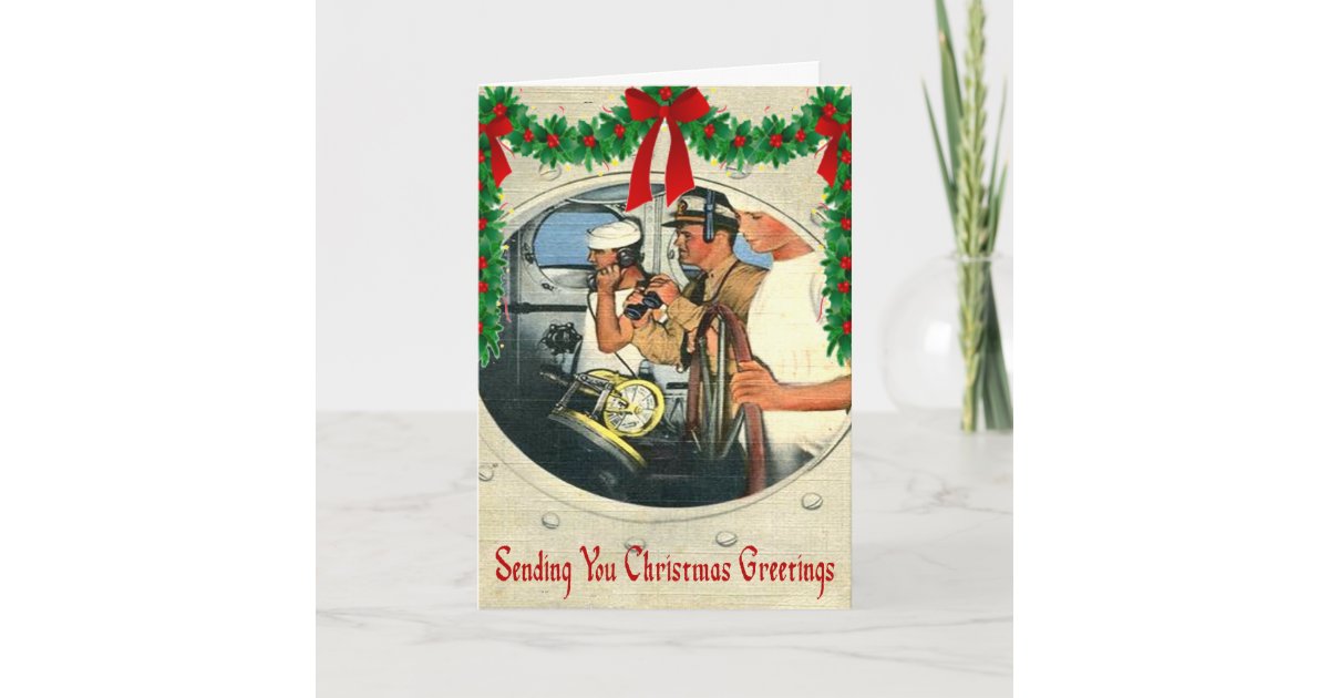 Military WWII Navy Christmas Card | Zazzle.com