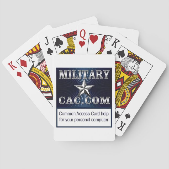 MilitaryCAC memorabilia Poker Cards (Back)