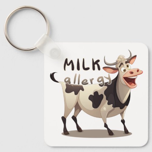 Milk Allergy Keychain