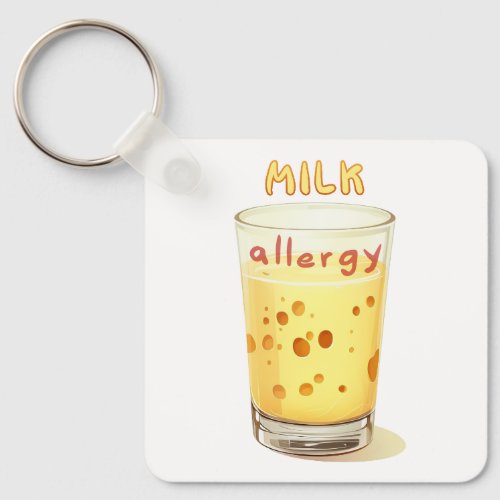 Milk Allergy Keychain