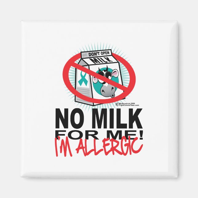 Milk Allergy Magnet (Front)