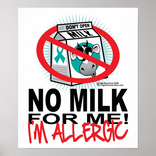 Milk Allergy Poster (Front)