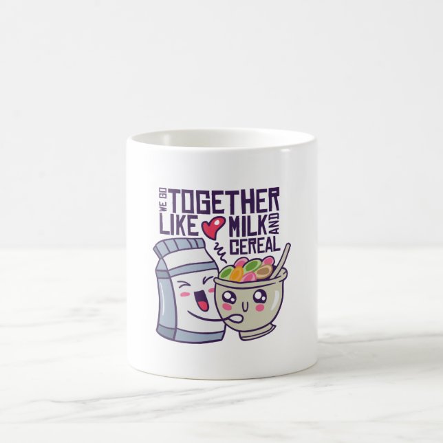 Milk and Cereal Love Coffee Mug (Center)