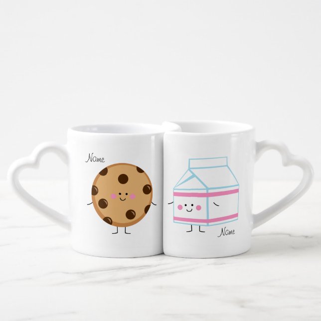 Milk and Cookie Lovers Mugs (Front Nesting)