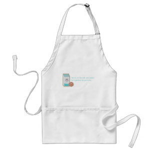 Milk and Cookies Adult Apron