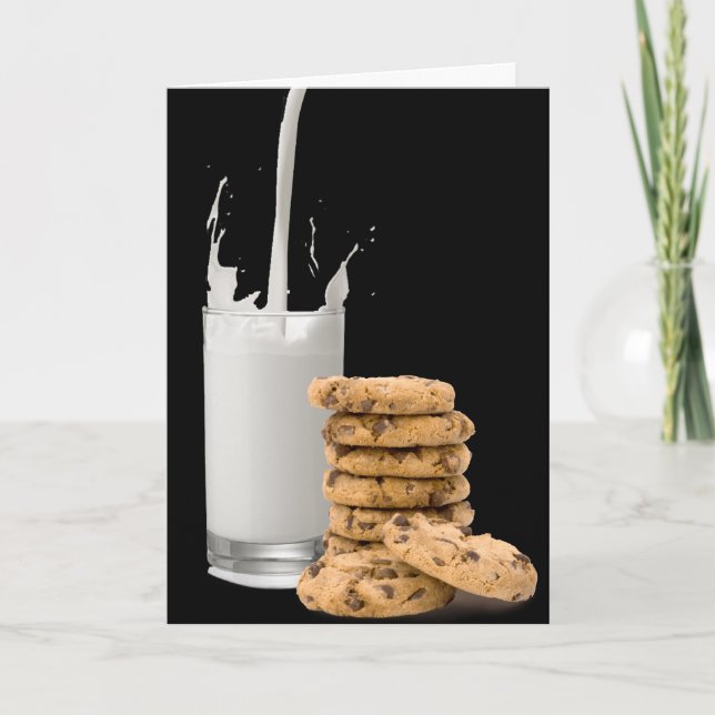 Milk and Cookies Anniversary Card (Front)