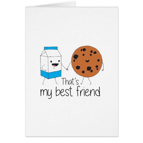 Milk and Cookies Best Friends BFF Friendship Art