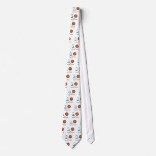 Milk and Cookies Best Friends BFF Friendship Art Neck Tie
