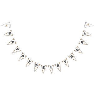 Milk and Cookies Birthday Bunting Banner Decor