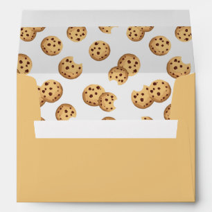 Milk and Cookies Birthday Party Envelope Chocola