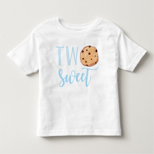 Milk and Cookies blue 2nd Birthday two sweet Toddler T_shirt