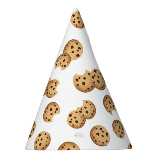 Milk and Cookies Chocolate Chip Cookie Birthday Party Hat
