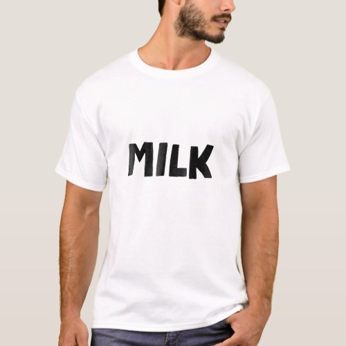 MILK and Cookies Couples Matching Halloween Easy C T_Shirt