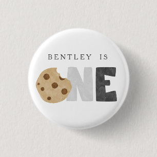 Milk and Cookies First Birthday Button