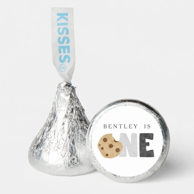 Milk and Cookies First Birthday Favor (Front)