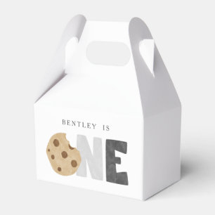 Milk and Cookies First Birthday Favor Box