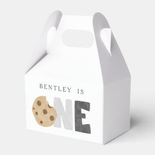 Milk and Cookies First Birthday Favor Boxes