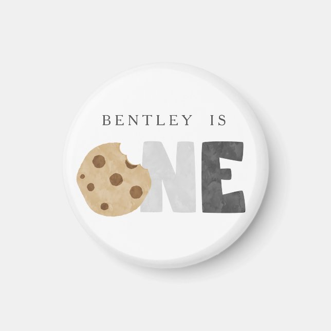 Milk and Cookies First Birthday Magnet (Front)