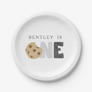 Milk and Cookies First Birthday Paper Plates