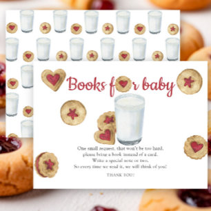 Milk and cookies jam books for baby enclosure card