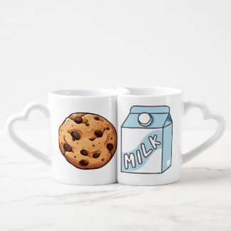 Milk and Cookies Kawaii Matching Couple Mug Set 