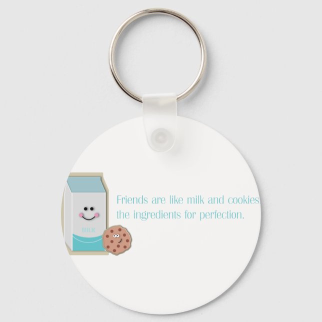 Milk and Cookies Keychain (Front)
