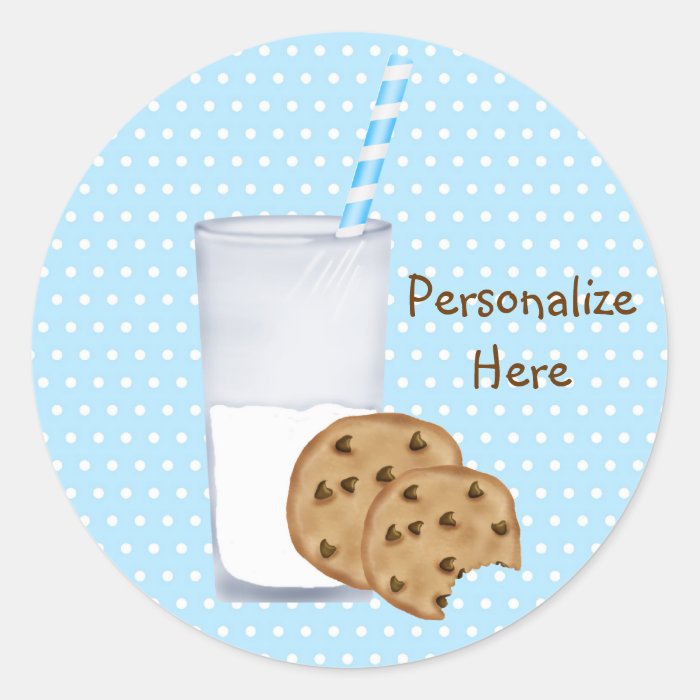 milk and cookies stickers