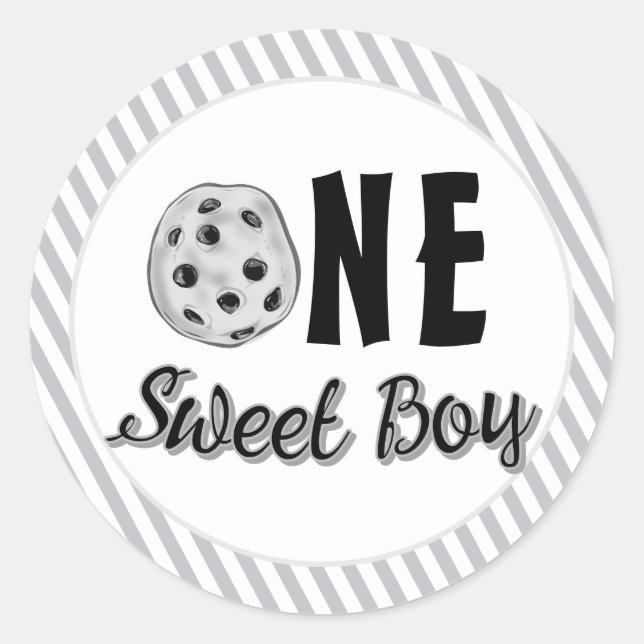 Milk and Cookies Sweet First Birthday Classic Round Sticker (Front)