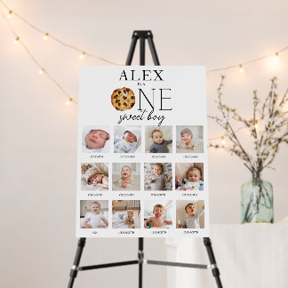 Milk and Cookies Sweet One 12 Photos My first Year Foam Board