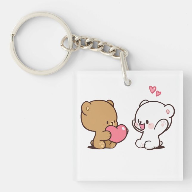 milk and mochat keychain (Front)