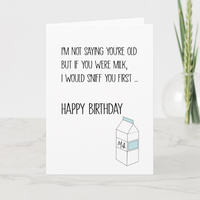 Milk Birthday Card (Front)