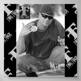 Milk black & white poster