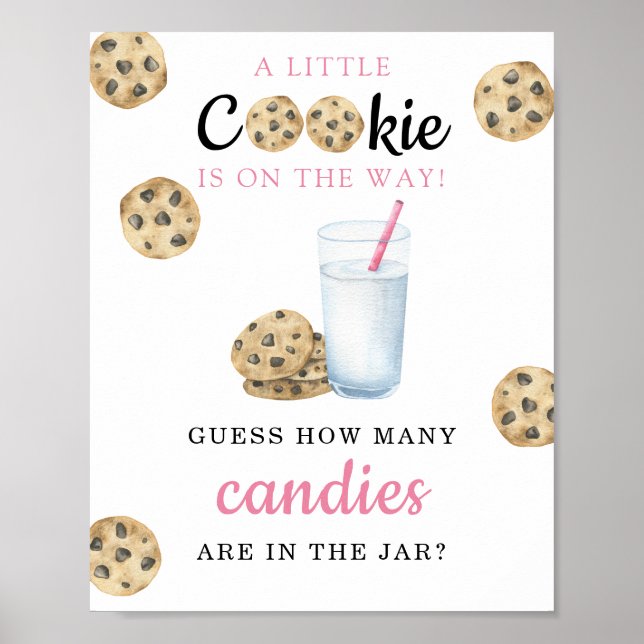 Milk bow - How many candies are in the jar Poster (Front)