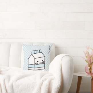 Milk box throw pillow