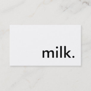 milk. business card