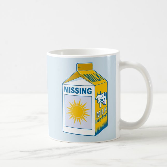 Milk carton missing Sun Coffee Mug (Right)