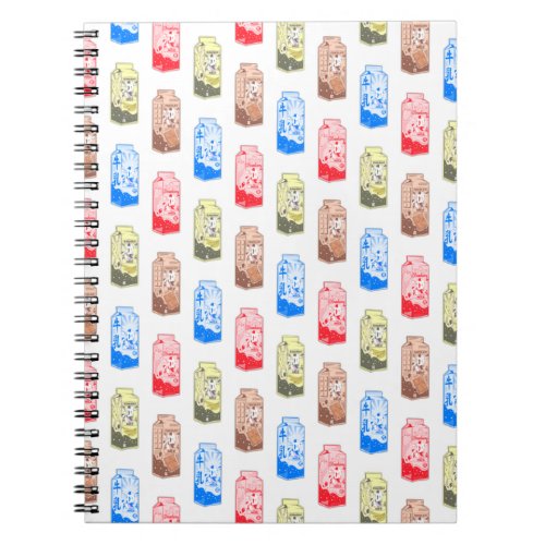 Milk carton pattern notebook