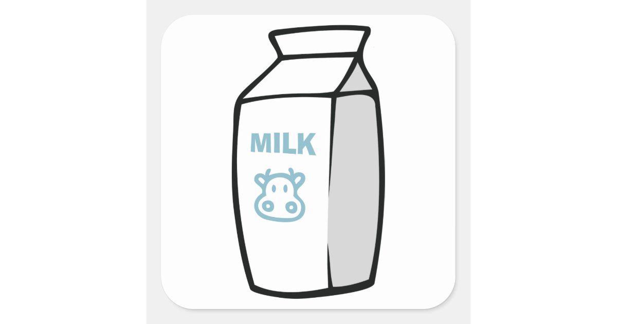 cute cartoon milk carton