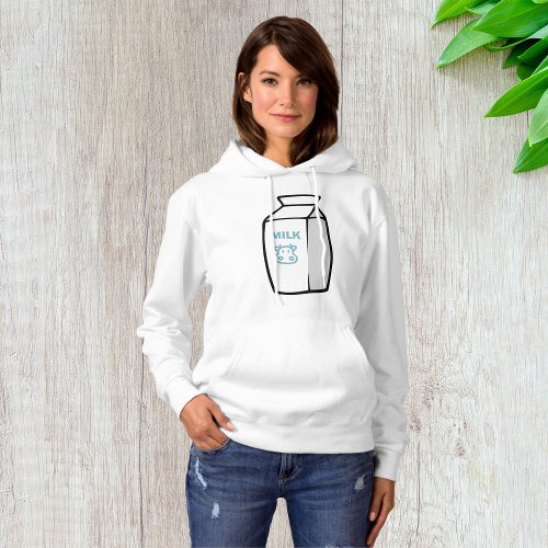 Milk Carton Womens Hoodie