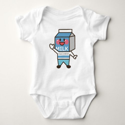 Milk Cartoon Baby Bodysuit