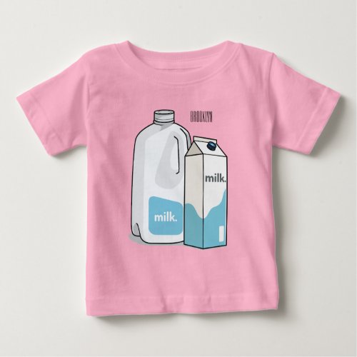 Milk cartoon illustration baby T_Shirt