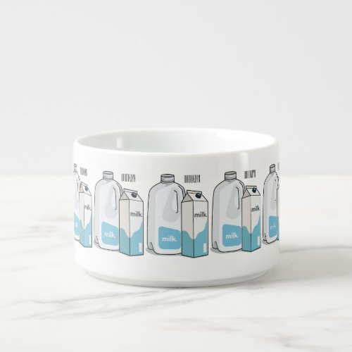 Milk cartoon illustration bowl