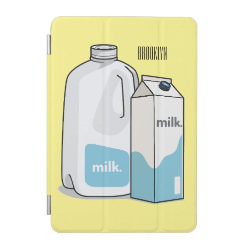 Milk cartoon illustration iPad mini cover