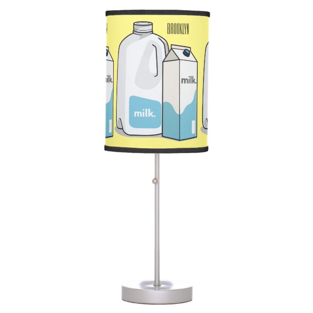 Milk cartoon illustration table lamp (Front)