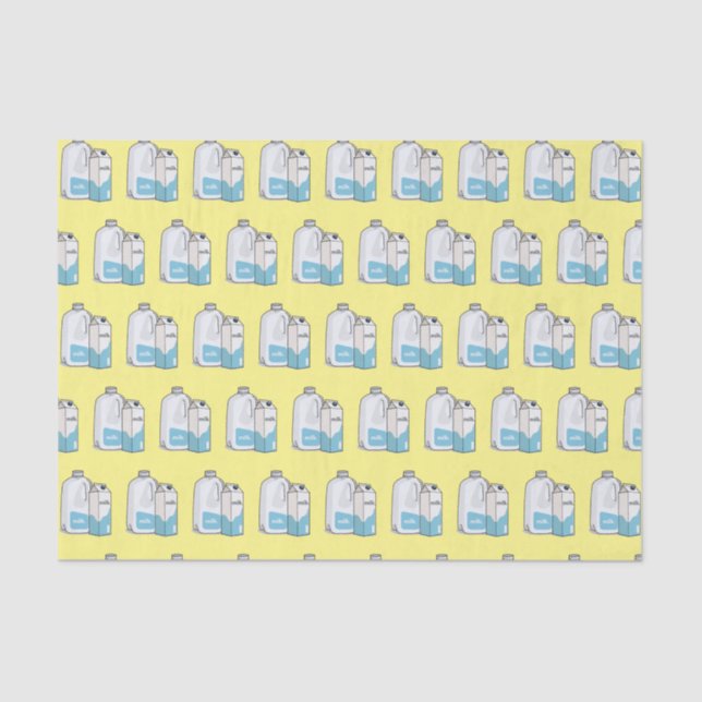 Milk cartoon illustration tissue paper (Front)