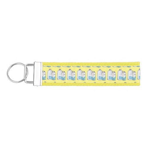 Milk cartoon illustration wrist keychain