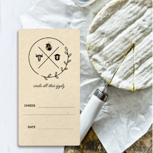 Milk Cheese Vintage Farm Goat Sheep Cow Label